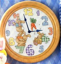 rabbits clock