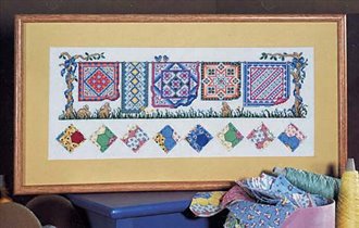 patchwork quilt row
