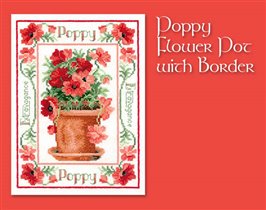 poppy flower pot