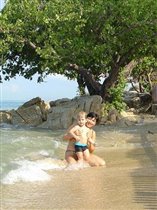 Мы с Матюшкой на пляже