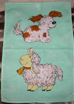 полотенце с овцой