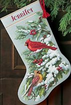 08738_Early Snow Cardinals Stocking