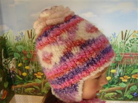 Тёплая шапочка для дочки