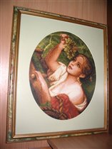 Девушка с виноградом