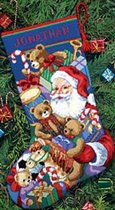 Dimensions 9129 Santa's Toys Stocking