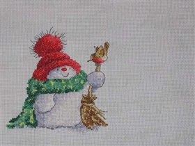 Снеговичок  М.Шерри ждет Деда Мороза