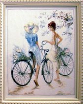 Girls on Bicycle (#33788, Lanarte) 