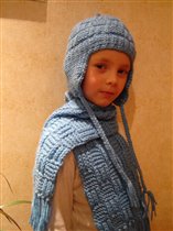 Шапочка и шарф для мальчика