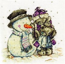 Tatty Teddy and snowman