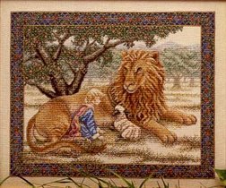 Gobelin with a lion