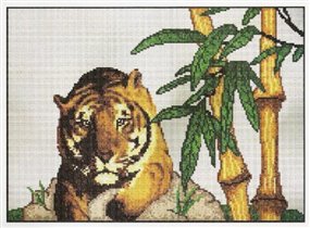 064. Тигр с бамбуком