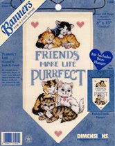 Dimensions 'Friends make life Purrfect'