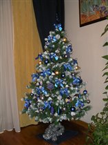 Сине-золотая елка