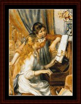 Two girl at the piano - Cross Stitch Col
