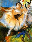 seated dancer-Degas