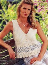 Топ с пуговицами