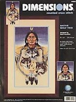 35050 native wolf trio