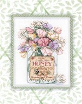 35100 honey jar floral