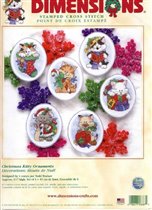 8687 christmas kitty ornaments