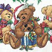8693 christmas bears tree skirt
