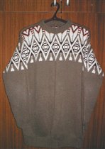 Пуловер с жаккардовым узором