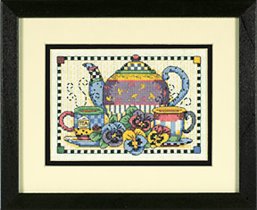 6877 teatime pansies