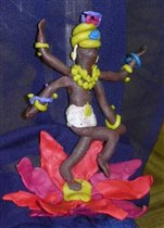 Тоже Шива, танцующий в цветке лотоса
