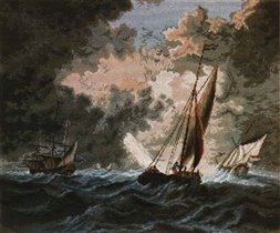 Storm at sea - Wiehler Gobelin