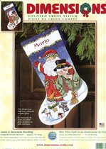 8714 santa & snowman stocking
