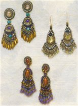 Cabochon earrings 1