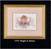 1459 angel in roses