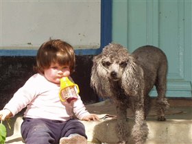 с любимой игрушкой Кордяшкой