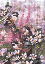 DIM. Chickadees in Spring