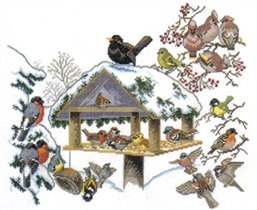 12352 Bird House in Winter