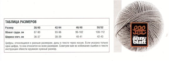 Размеры Ирэн