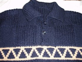 Синий пуловер-1