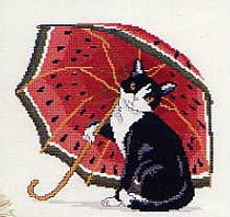 Ginger & Spice Watermelon Cat