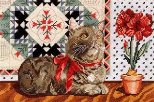Canterbury Cats on Quilt 1