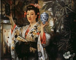 118 - Young Lady Holding Japanese Objects (GoldenKite)
