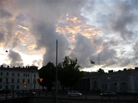 Небо над Хельсинки после грозы.