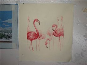 Розовые фламинго Ирины Семеновой