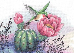 DIM 13680 Hummingbird and Cactus