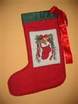 Santa stocking for my husband - MY FIRST WORK