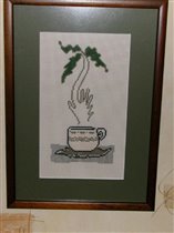 Иллюзии  в чашечке кофе. Пальма.