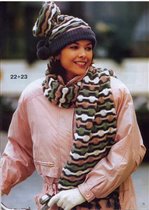 модели 22 и 23 : шарф и шапочка