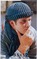 модели 11, 12 : мужские шапочка и шарф