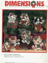 plastik, 08519 merry kittens ornament