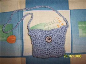 Первая работа сына крючком:)