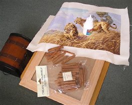 изготовление рамки из палочек циннамона (от Selma)