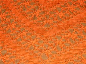Фрагмент оранжевой шали